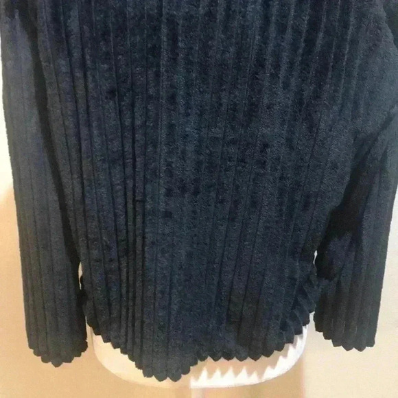 NWT Planet Gold Sweater Black Ribbed Super Soft Mock Neck Plush Pullover-S - Picture 8 of 9